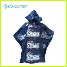 Custom Brand Logo Printed PE Rain Poncho for Promotion